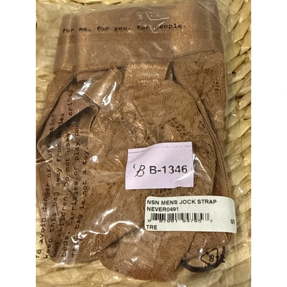 Cosabella Never Say Never Lace Jock Strap Men's TRE Nude Italy NEW Size S